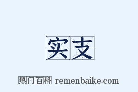 实支是什么意思的图片